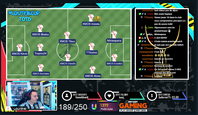 L'EQUIPE DE LA SOIRÉE DE CETTE #LOUTFIKCUP par <a href="/ManuelVillega1/">Manuel villega</a> 

les <a href="/MenOfStyle4/">Men Of Steal</a> forcement la avec XMOS Iniesta homme de la soirée! il ne reste plus que 3 matchs avant la fin de cette phase de poule et nous passeront à la phase finale 🤯🤯 #FIFA20 #ClubPro