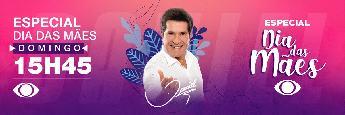 BandTV's tweet photo. Amor de verdade, só de mãe! Live, só na Band. A primeira Live do @cantordaniel tinha que ser para as mães. Vocês vão ver o amor brotando na tela da tv! Domingo, 10 de maio, 15h45! #EspecialDiaDasMães #GrupoBandeirantes #OlharDeQuemAcredita https://t.co/b1LtmEN9WV
