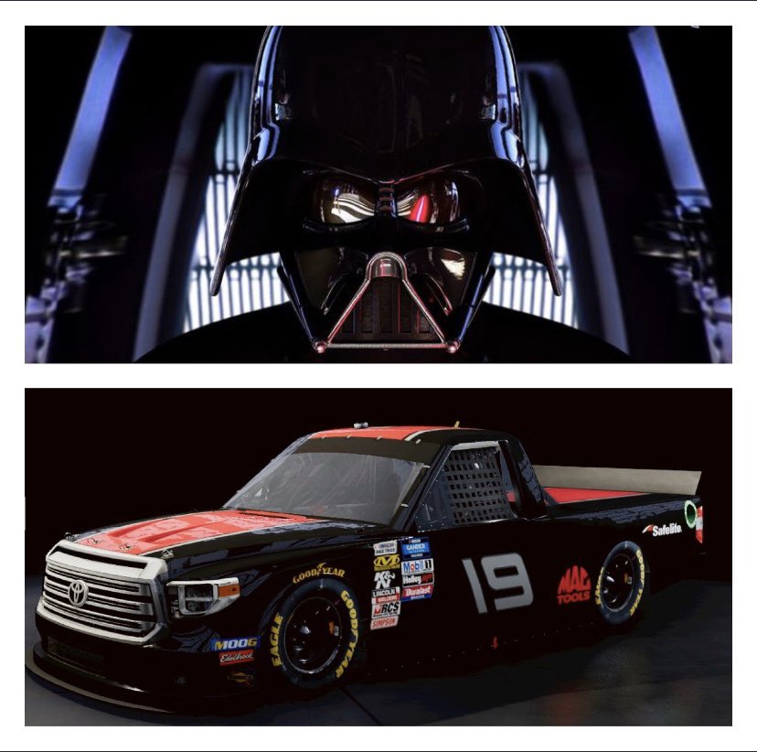 IL_Motorsports's tweet photo. Our @DirtyMoSeries drivers @iAm1ronman7 and @enriqueq20 got together with @Snyder315 to come up with some special paint schemes for tonight’s @DMRPRONTG race at Kansas

19: @Snyder315 
98: @enriqueq20 
99: @iAm1ronman7 

#MayThe4thBeWithYou https://t.co/FdyYjRLJDf