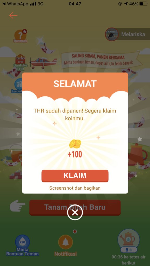 Melariska95's tweet photo. Bismillah, semangat kaka✨@ShopeeID #ShopeeTanamTHR10M #ShopeeDariRumah https://t.co/REjpgwa6l7