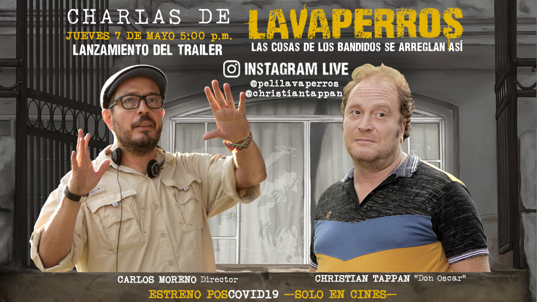 Mirá vé, la próxima cita de #CharlasLAVAPERROS en el Instagram Live de <a href="/ChristianTappan/">Christian Tappan</a> y <a href="/pelilavaperros/">Lavaperros</a> es con <a href="/morenokarlos/">Carlos Moreno</a>, el patrón de los patrones, no te la podés perder
#TodosSomosLAVAPERROS #MalosBandidos #Cinecolocal #64AFilms #CineColombiano #Tuluá #Cali #ValledelCauca
