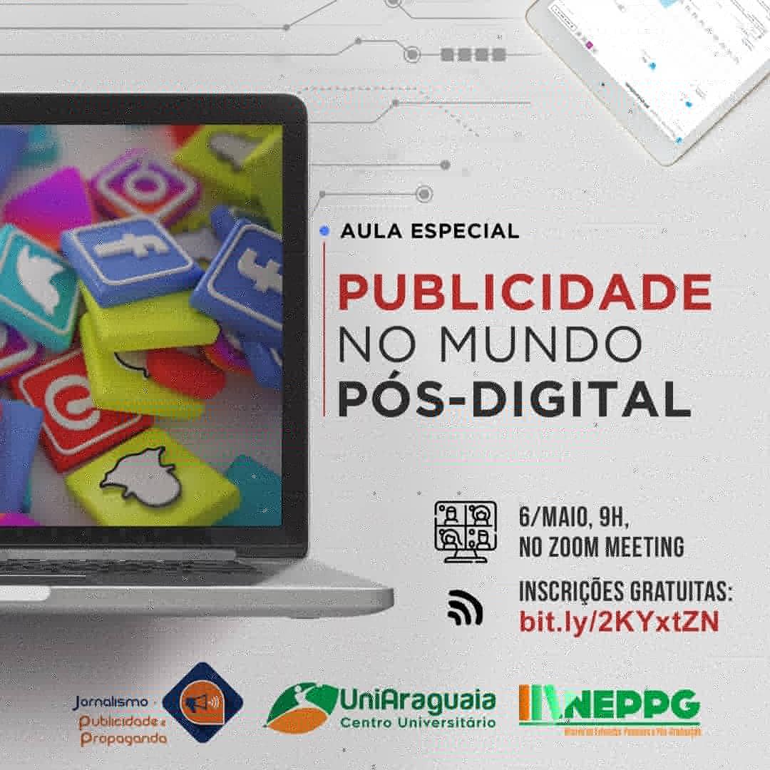 sempapofiado's tweet photo. Quarta-feira de manhã vou ter a honra de participar dessa aula especial da Faculdade Araguaia por vídeoconferência. Faça sua inscrição e participe.
.
#marketingdigital #marketing #marketingdigitalbrasil #marketingdeconteudo #publicidade #pósdigital #posdigital https://t.co/tAWm5zLHjx