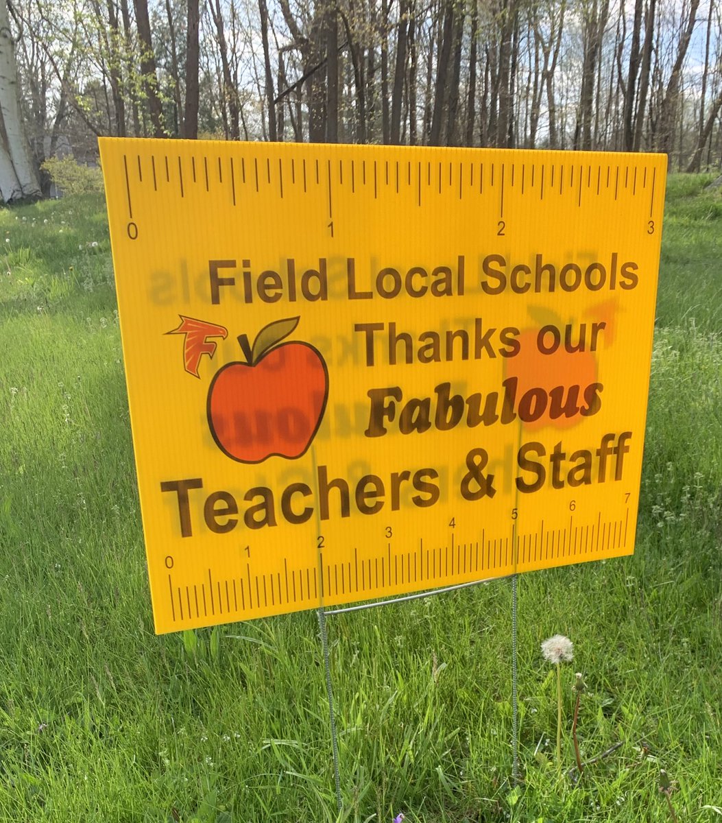 Nearly 150 miles and 4 hours to deliver my list of signs but worth every mile and minute! Thank you Field Local teachers and staff! You are FABULOUS!! #wearefield