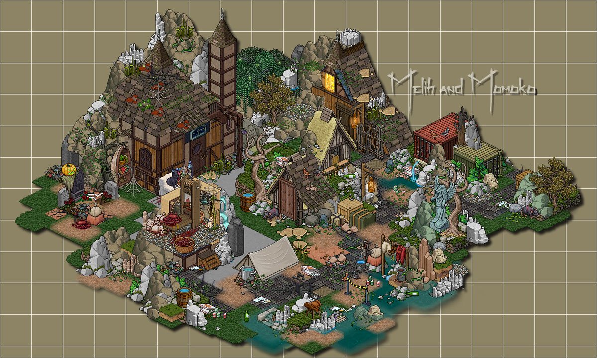 Quartier pauvre fait par nous deux sur <a href="/HabboAlphaFR/">Alpha Empire</a>, vous en pensez quoi ? 🧐 #MomoEtMelih