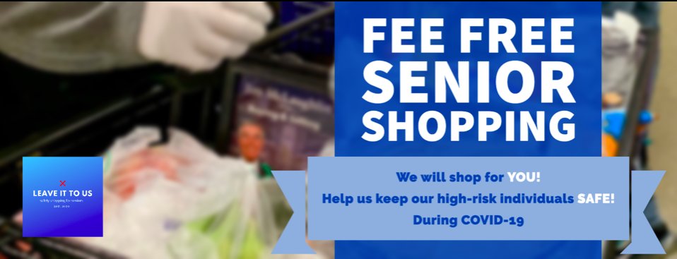TempeCommunity's tweet photo. Are you a senior in need of grocery delivery? Leave It To Us Shoppers, Inc. can help with fee free delivery. Get more details here: https://t.co/NBrxU5l98x
#tempe #community https://t.co/yoDYQy7nIJ