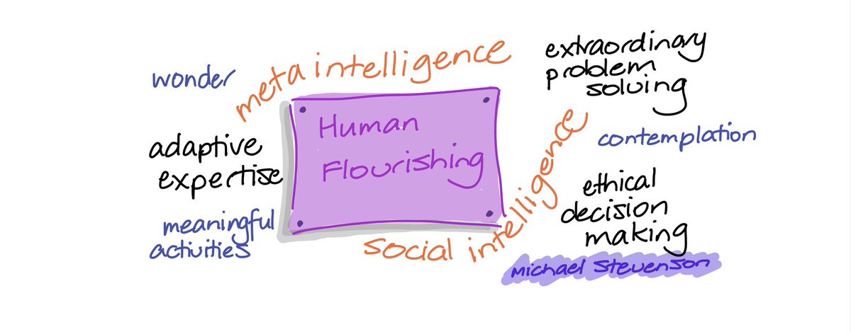 talkinged19's tweet image. Michael Stevenson shares what human flourishing looks like and considers the purpose of education @learningcreates especially in an increasingly #artificialinteliigence world #learningcreatesaustralia