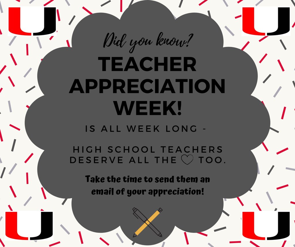 CoachLampkin's tweet photo. Hey Teachers, we love you &amp; miss you. You deserve so much more than just a week of gratitude! #UProud #UnionRXI https://t.co/ah8MuHEXUy
