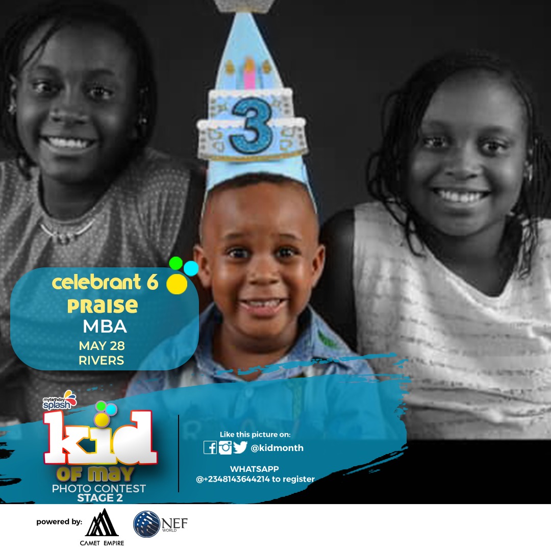 KidMonth's tweet photo. Kid of May 2020
Stage 2
To register for other months:
Kindly pay/transfer the registration fee of 1k to:
CAMET EMPIRE LIMITED
6060388738, Fidelity Bank
 https://t.co/MgzM5K9cTt
Kindly use chrome or UC browser for registration

Enquiry - +2349028862628, 08158106602 https://t.co/XydR5wSLLu