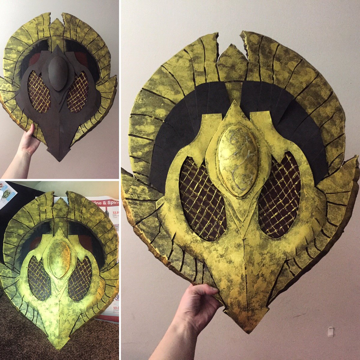 TheHaunted_Leg's tweet photo. I should be done tomorrow with the Gilded Elven Shield from Skyrim. This has proved to be an interesting challenge in dissecting the layers of a project to properly craft it.
#skyrim #bethesda #elven #shield #cosplay #cosplayprop #cosplayprogress #craftaday #crafts #foamsmith https://t.co/3DXtoSZ3EE