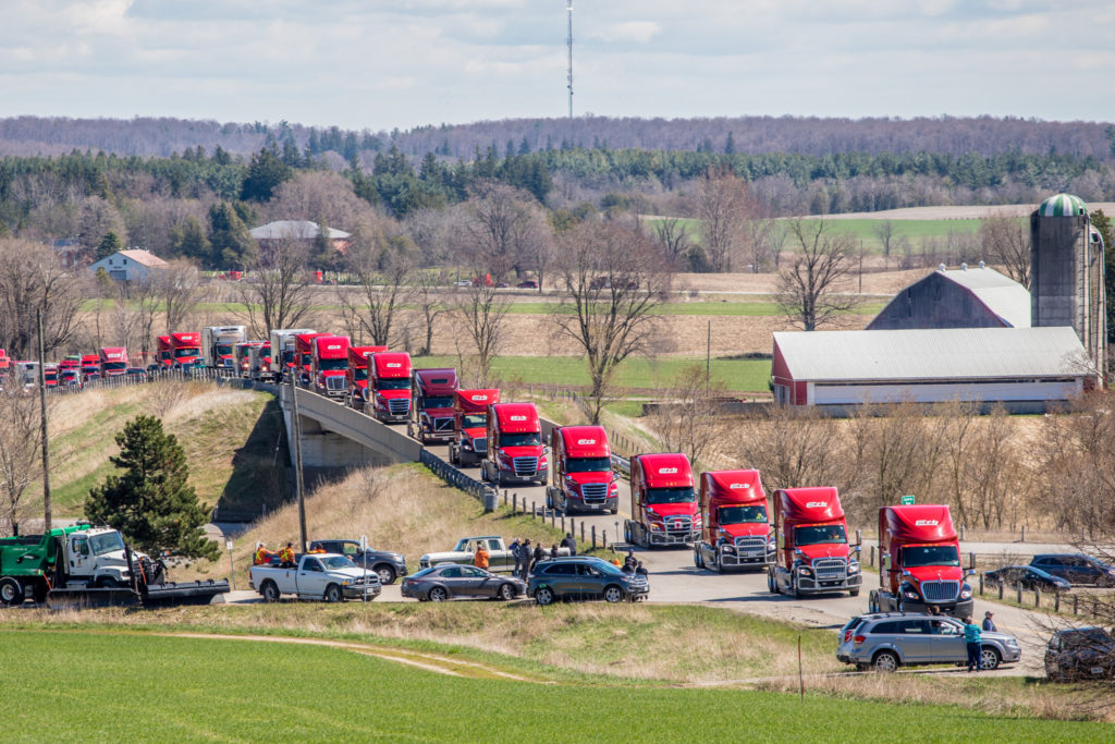 IntnlTrucks's tweet photo. A beautiful thing to see! Hundreds of vehicles honor Vernon Erb of the Erb Group of Companies as he battles an aggressive form of cancer. Our thoughts and prayers are with Vernon and his family.

View the tribute: https://t.co/FzC4yqXuEL https://t.co/oJ6P7JZ55X