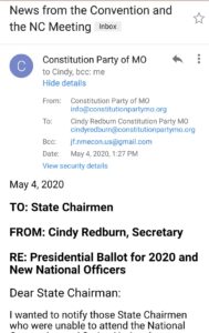 NMConstitution's tweet photo. Constitution Party 2020 National POTUS Tele-Convention &amp; National Committe Meeting - https://t.co/BhRvt98L3r https://t.co/q0tNto0fyA