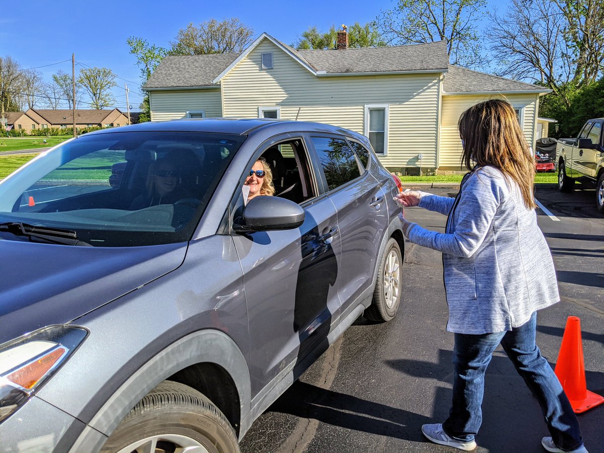 To say thanks, the WCHCS admin team set up a drive-thru and served all of our staff members a fresh donut and coffee to start off their week. Although we have been meeting regularly in virtual conferences, it was nice to see our teachers and staff members in person for a moment!