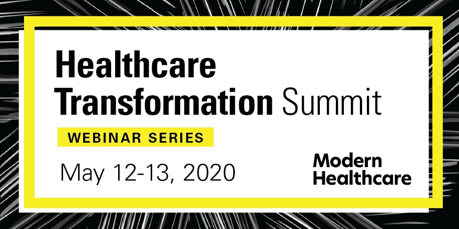 modrnhealthcr's tweet photo. Time is running out! Register today for The Healthcare Transformation Summit webinar to learn from industry leaders about what will drive your business forward. #healthcare #MHTransform #innovation #technology https://t.co/5rPPhGuihJ https://t.co/Lrb8UWfgJV