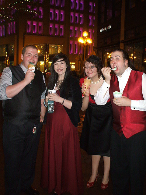 MeyerNPHS's tweet photo. Prom 2010 with two other Dragons and one Scecina Crusader! #NPHSVirtualProm https://t.co/FBUHytMEAa