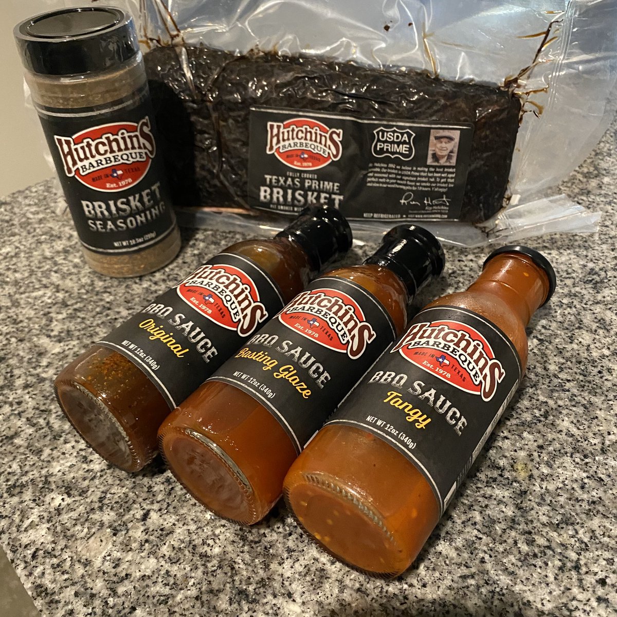 You can get <a href="/HutchinsBBQ/">Hutchins BBQ</a> shipped right to your door!!! So that was a pretty easy decision 👍

They offer a 3 pound USDA Texas Prime brisket, which it says serves 5-6 people...depending on hunger 👍👍

#NationalBBQmonth #HutchinsBBQ #TexasBBQ