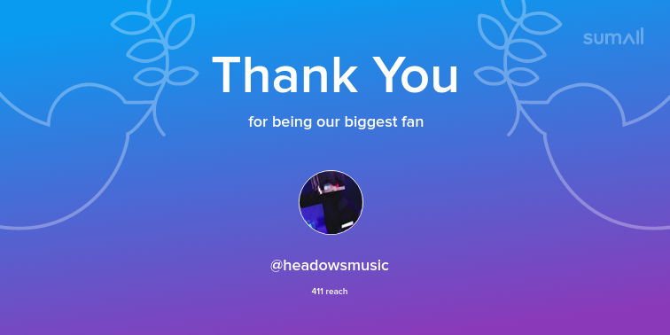 Jehellpro's tweet image. Our biggest fans this week: headowsmusic. Thank you! via sumall.com/thankyou?utm_s…