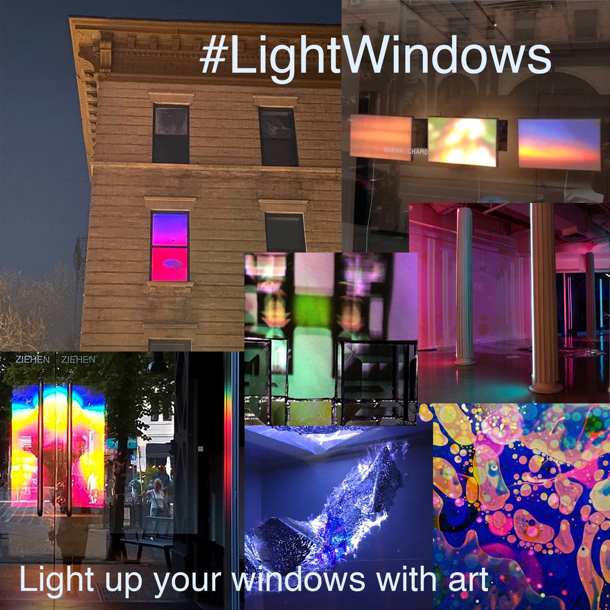 HolocenterNYC's tweet photo. Join artists around the world are lighting up windows with art #LightWindows https://t.co/oD21DUjBv5