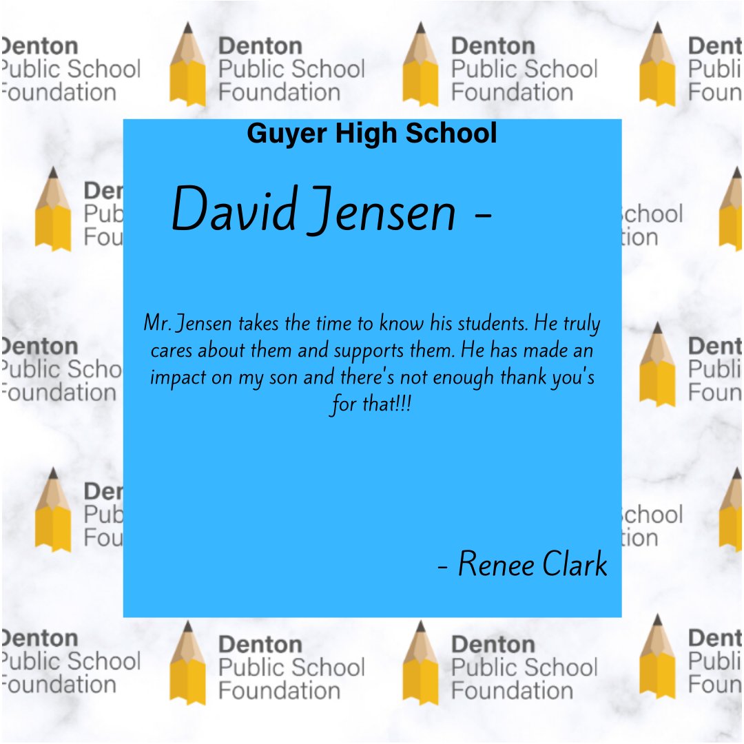 DentonPSF's tweet photo. #GuyerZone Teacher Shout Outs https://t.co/rxVAsay5EO