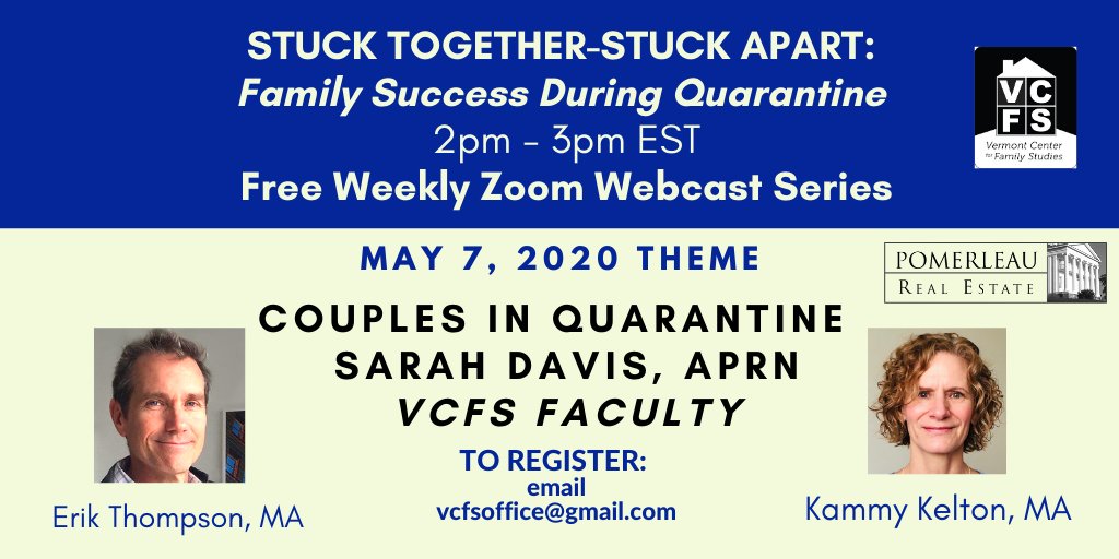 VCFS2's tweet image. Our free weekly Zoom series continues this Thursday, May 7, 2pm-3pm. To register: email vcfsoffice@gmail.com. To view last week's webcast: youtu.be/QWLZmlJ4oIY