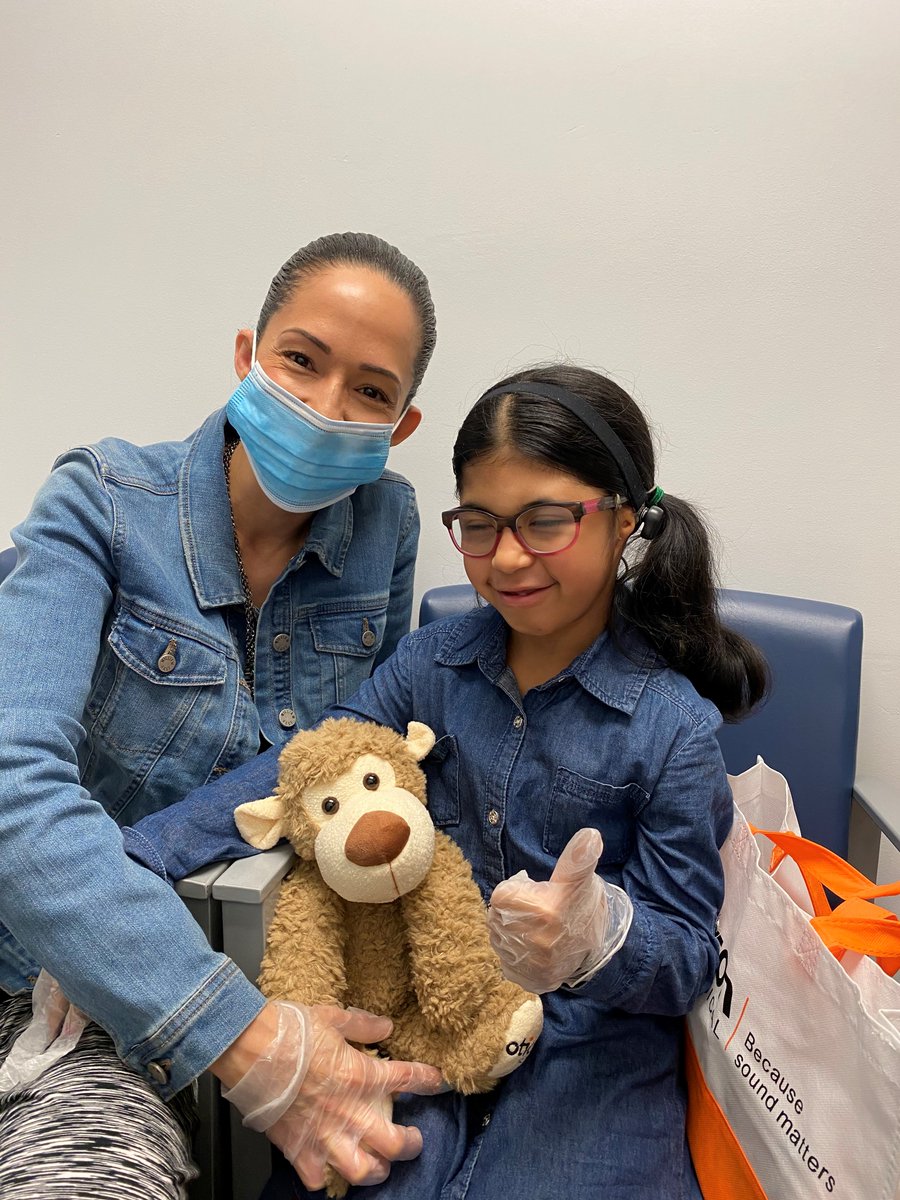 Happy Better Hearing & Speech Month! Meet Isabella from New Jersey! Isabella is Ear Community's newest bone anchored hearing device recipient! Even during COVID-19, the passion & advocacy work of Ear Community, Oticon Medical and Isabella's advocacy angels are happy to help!