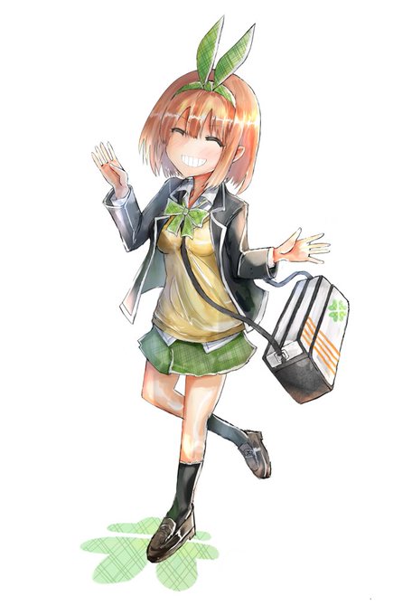 川嶋🐳🫧さんがTwitterに投稿した中野四葉(五等分の花嫁)のイラスト。