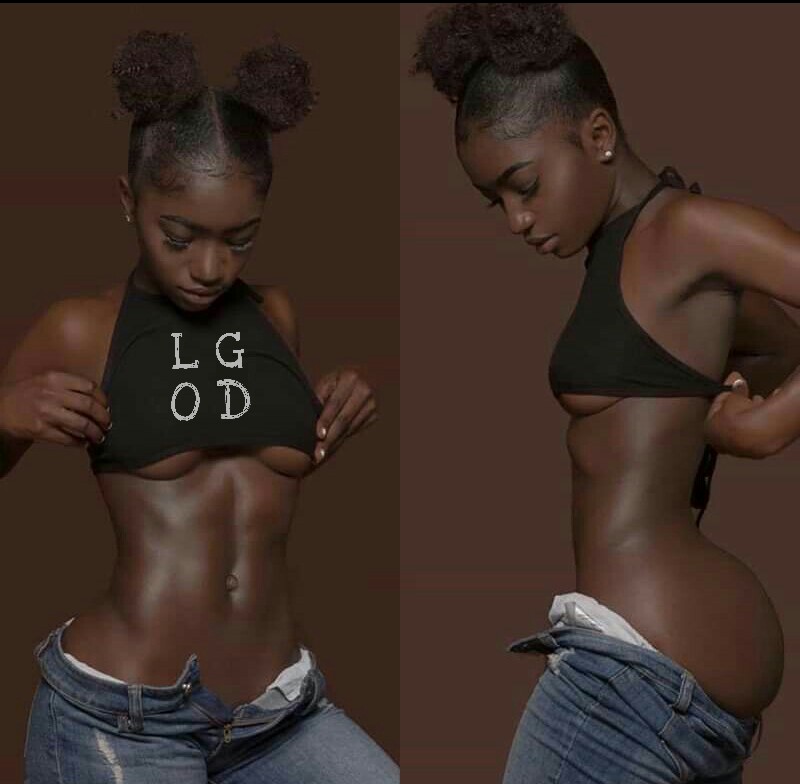 Ebony gagging lingerie softcore