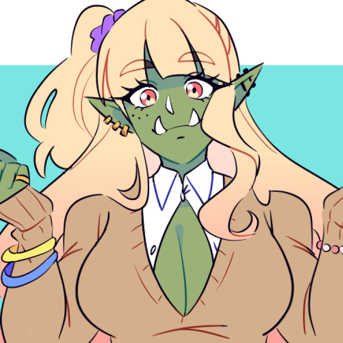 MyutoEve's tweet photo. Had an idea and wanted to draw it out 
Orc Gal https://t.co/jhiMNlQqDu