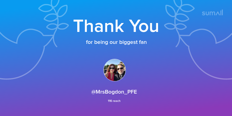 Our biggest fans this week: MrsBogdon_PFE. Thank you! via sumall.com/thankyou?utm_s…