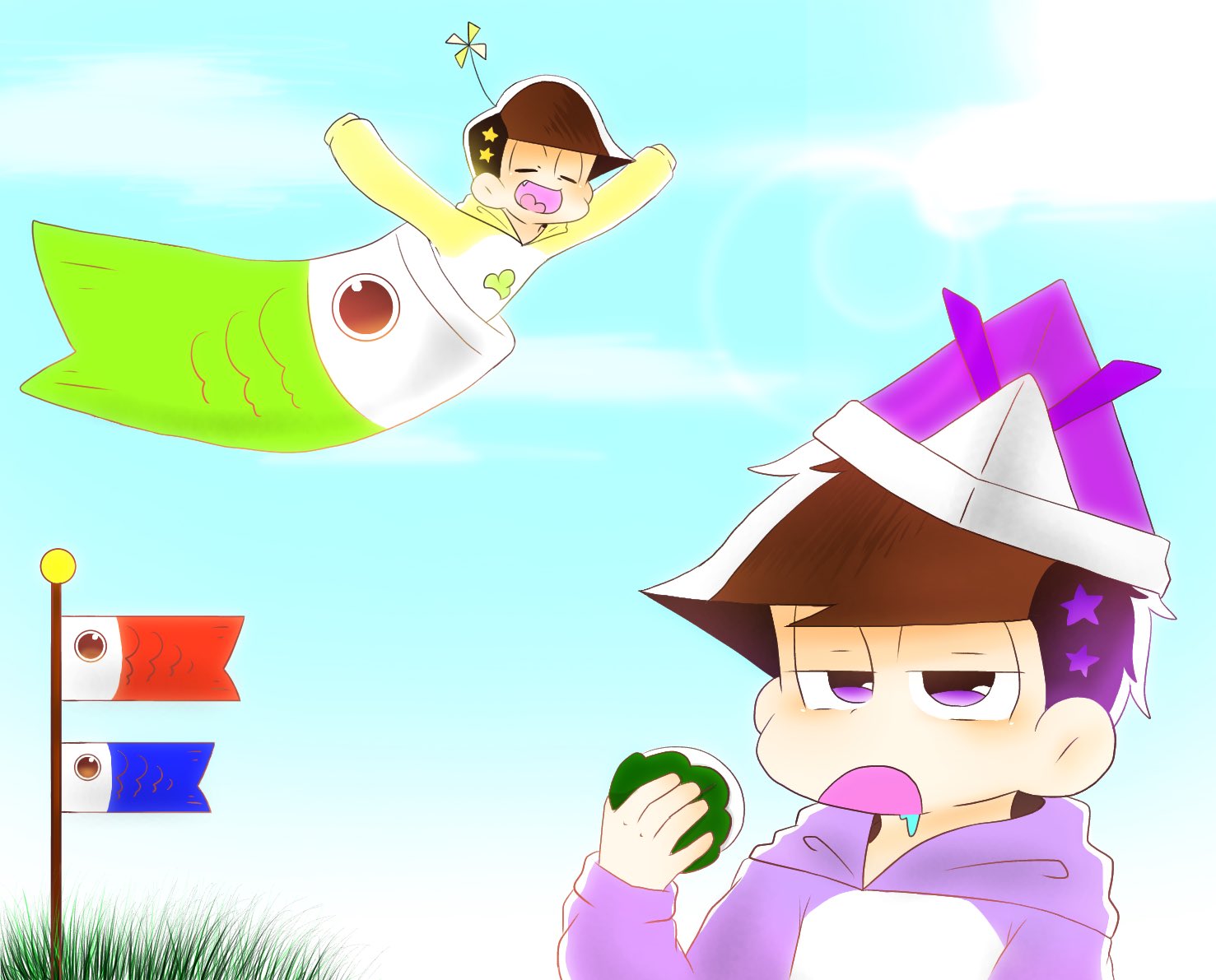 ふくもっちゃん ふくスターらびゅ こどもの日 歳超えても子供ダヨーン 数字松 本当は6つ子全員描きたかったんだけど気力が無かった おそ松さん おそ松さんイラスト 数字松 一松 十四松 こどもの日 子供の日 おそ松さん好きと ふくもっちゃん ふくスターらびゅ こどもの日 歳超えても子供ダヨーン 数字松 本当は6つ子全員描きたかったんだけど気力が無かった おそ松さん おそ松さんイラスト 数字松 一松 十四松 こどもの日 子供の日 おそ松さん好きと