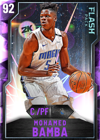 2KballerEd's tweet photo. @1 Mo Bamba! This card is just insane at everything. King of protecting rim / shot blocking, very fast, super smooth shot. Only knock on this card is traditional bigs can back him all the way to the rim. https://t.co/TBjV11gi6T