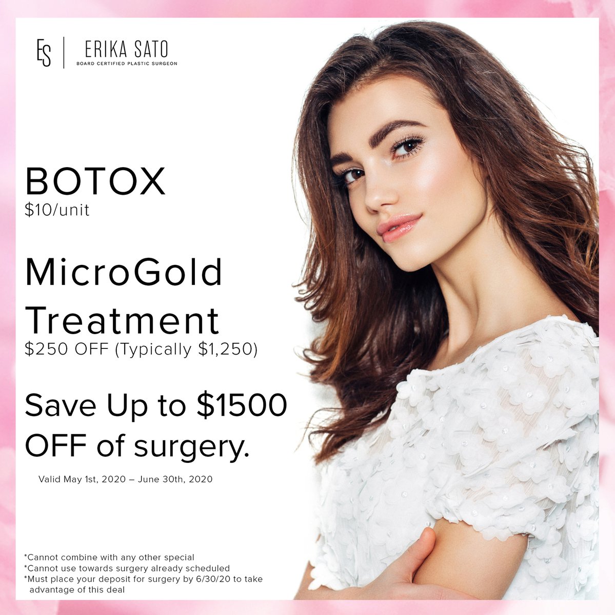 ErikaSatoMD's tweet photo. I'm back in the office and ready to help you get ready for #Summer!
Check out my #MonthlySpecials and make sure to take advantage of them before it's too late.
https://t.co/QgoWlKPfZs
#DrErikaSato #HoustonPlasticSurgeon #HoustonPlasticSurgery #PlasticSurgeryHouston https://t.co/sIEYSdpZvi