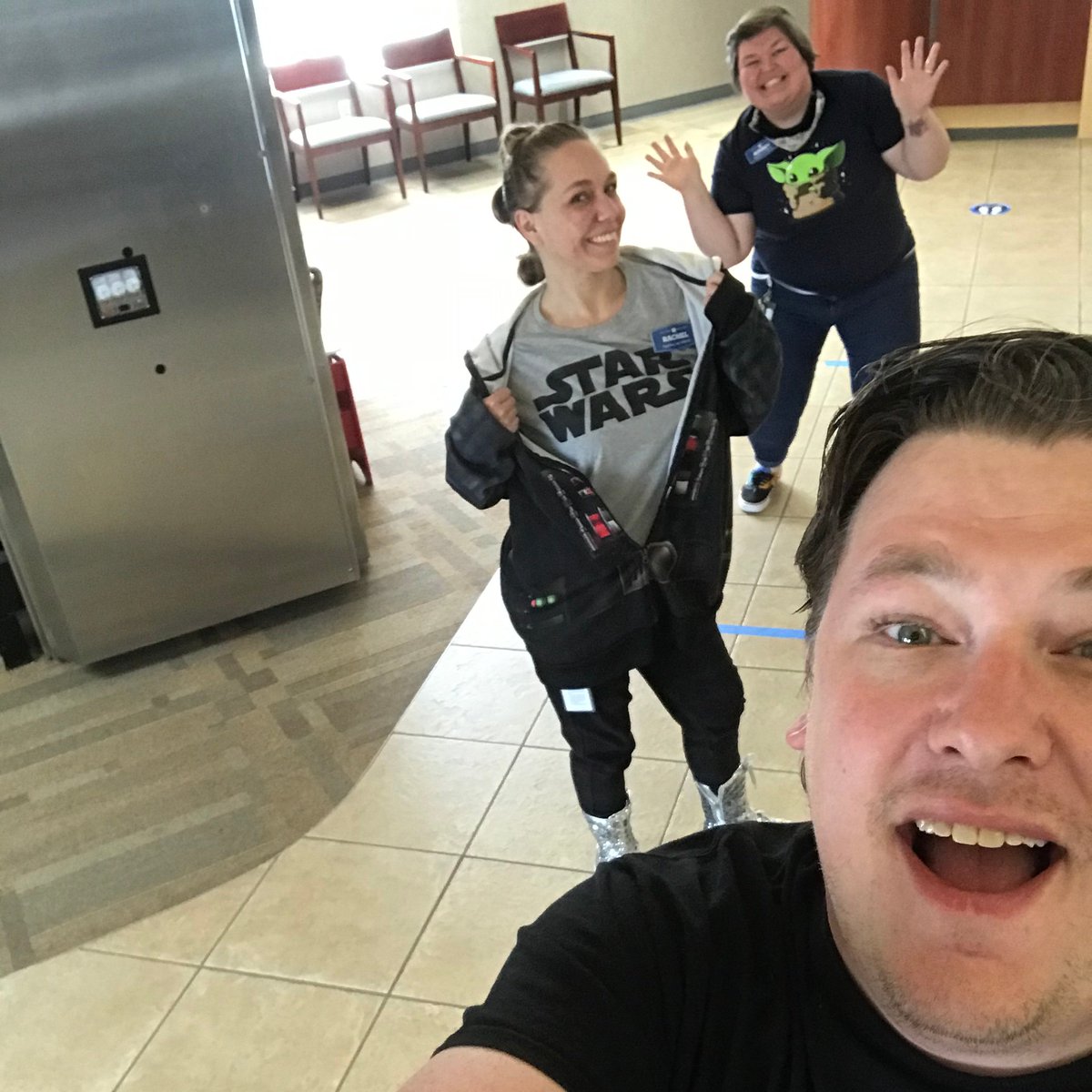 ornlfcu's tweet photo. May the 4th be with you! Our employees had some fun in true Star Wars fashion, enjoyed some wookie cookies, and  passed along some funny Jedi jokes to members. ✨

#Maythe4th #Maythe4thBeWithYou #StarWarsDay https://t.co/Rt3HtqA6FB