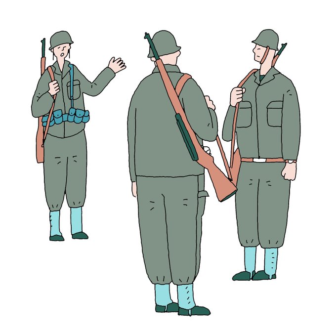 「simple background soldier」 illustration images(Latest)