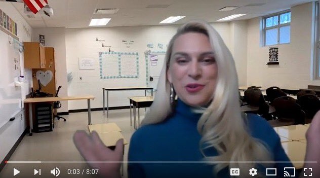 langstonsh's tweet photo. Making it feel more like “home” in instructional videos thanks to Virtual Backgrounds and Zoom. #TeachingWithMEAning #ForMyStudents #missmystudents https://t.co/BcuDOWpfx2