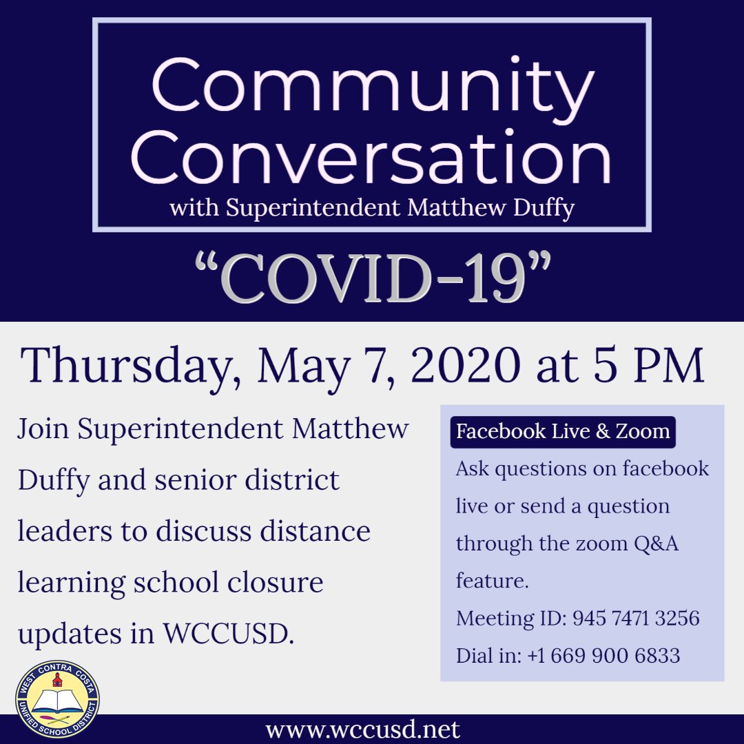West Contra Costa Unified School District tweet media