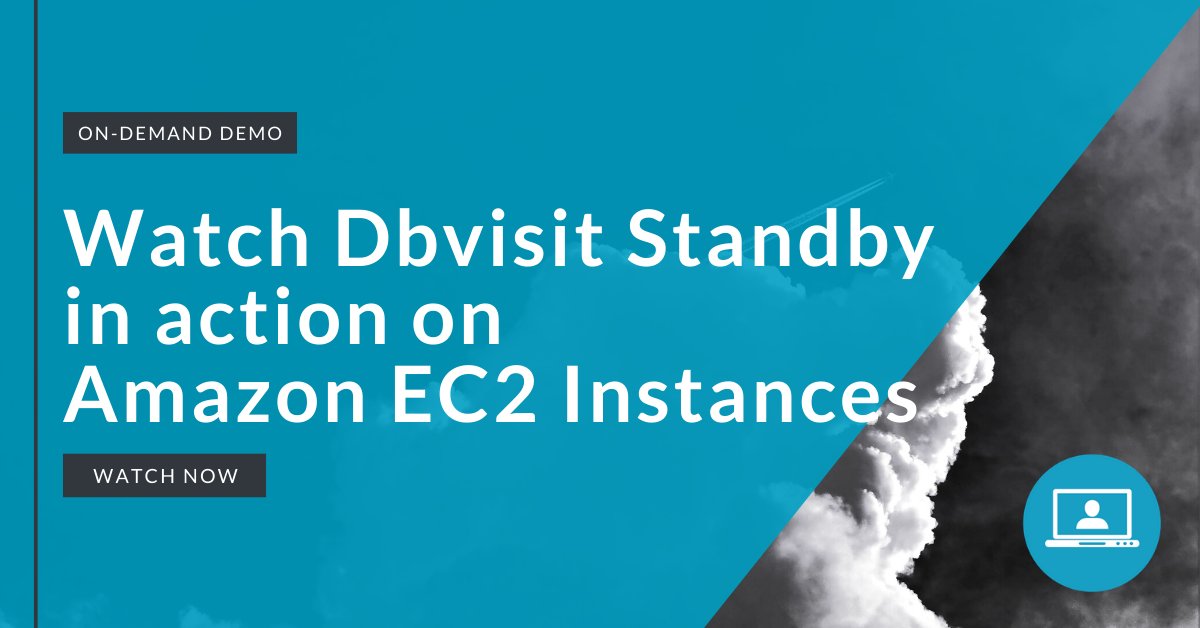 dbvisit's tweet photo. Learn how you can achieve a complete Disaster Recovery solution for your on-premise, in the cloud, or hybrid primary site with Dbvisit Standby.

Watch now: https://t.co/uQ4SGanUaZ https://t.co/xbbKBEMFUO