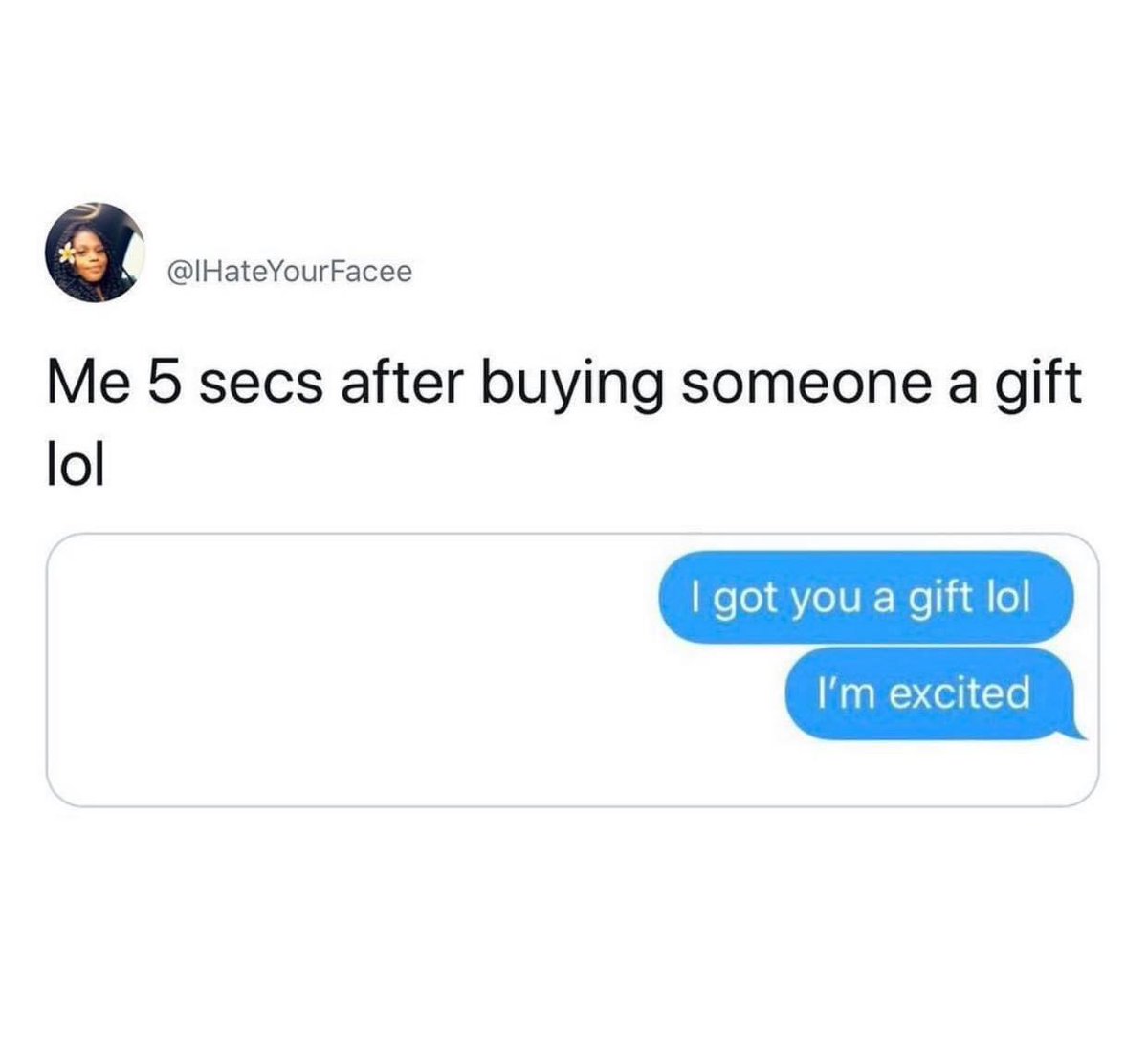 Mandiardyce's tweet photo. @peletheresa this isn’t us😂😂😂 https://t.co/ZSbLAIz2y3