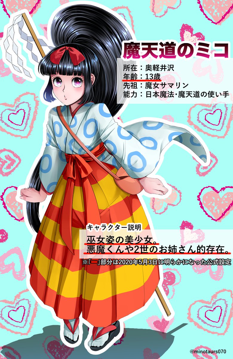 先日ミコちゃんの年齢が明らかになったので改めて公式設定をまとめてみ