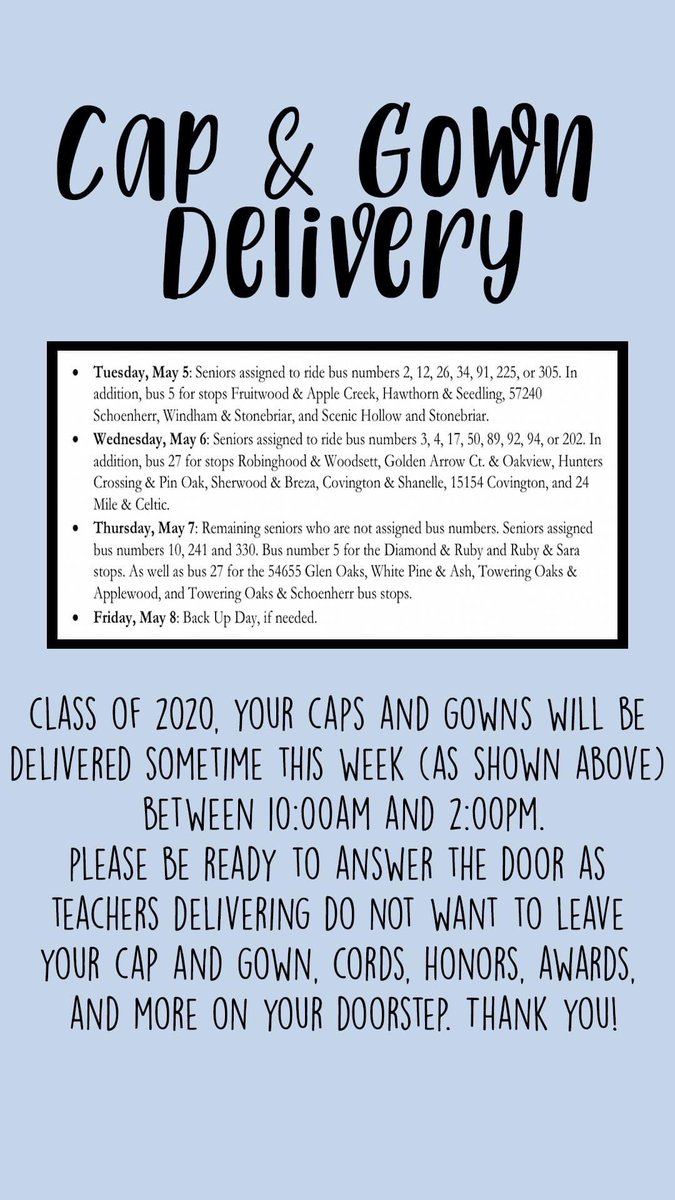 ‼️SENIORS PLEASE READ‼️