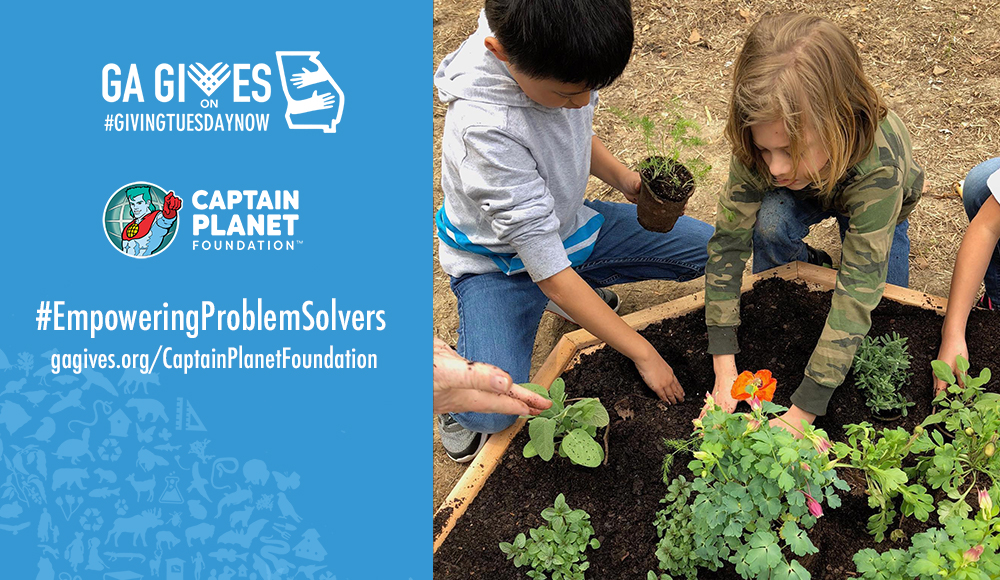 captainplanetfd's tweet photo. To celebrate the 30th Anniversary of Captain Planet and the Planeteers, our goal is to raise $30,000 for #GivingTuesdayNow! Your dollars go to garden maintenance and harvesting fresh produce for Atlanta families. Donate here-> https://t.co/hHJjVrd1gA #EmpoweringProblemSolvers https://t.co/QKxLDeUj0G