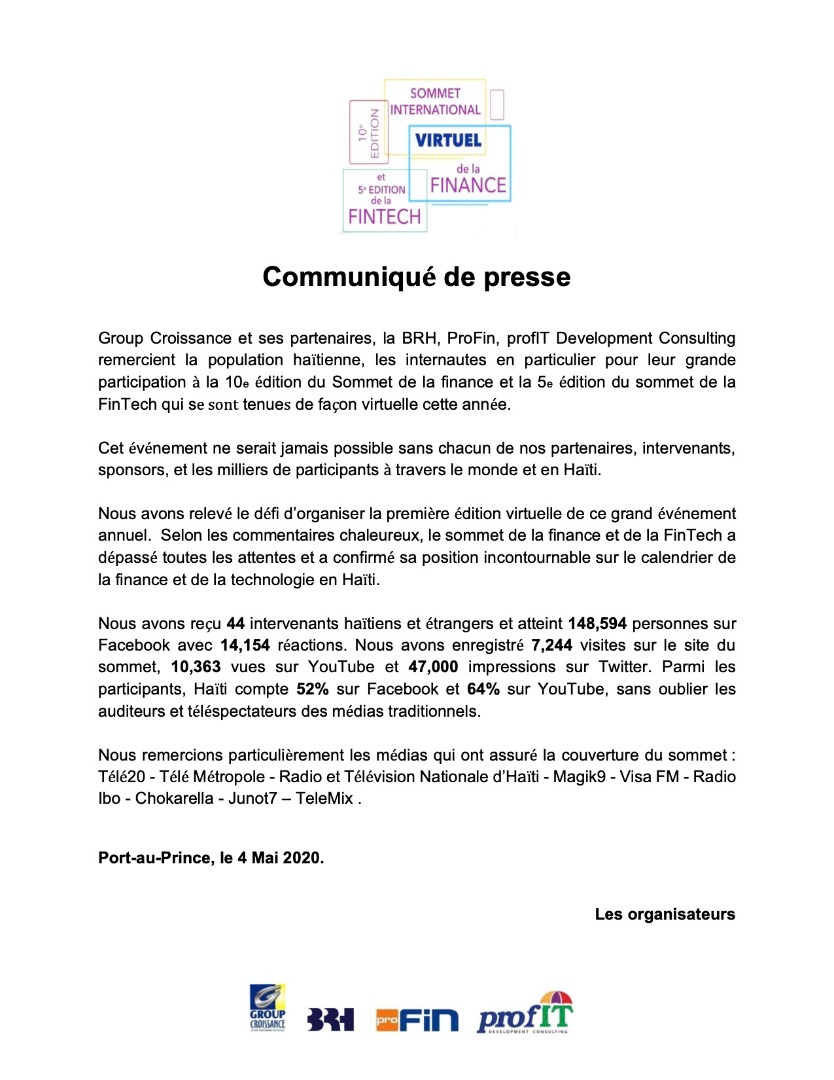 sommetfinanceHT's tweet photo. Encore merci à vous tous pour votre support et participation. À l'année prochaine ! https://t.co/ZggStrwX6q