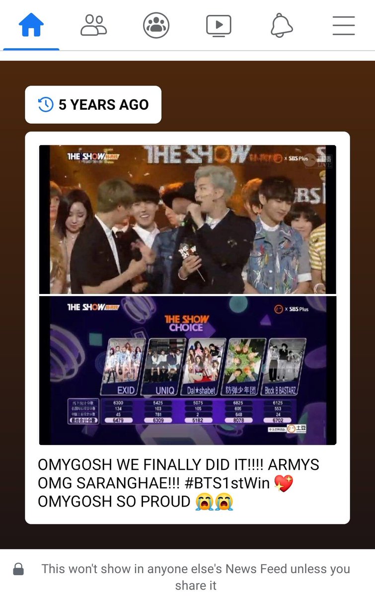 staebwirry's tweet photo. fb notified me about my post 5 years ago,,,,,,, waaah it's been 5 years! i remember we were so nervous back then 🥺🤧#INeedUFirstWin #BTS1stWin5thYearAnniversary https://t.co/jtN851FX5j