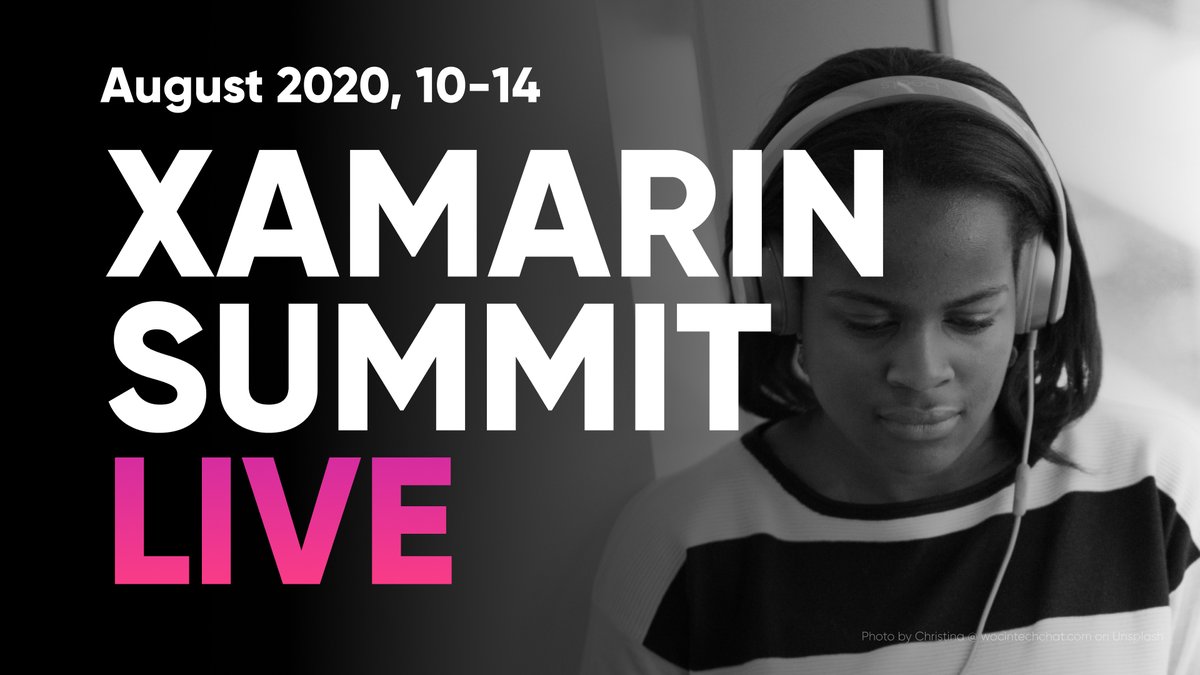 It's happening!

SAVE THE DATE!

The #XamarinSummit will take place on August, 10-14 and will be LIVE.