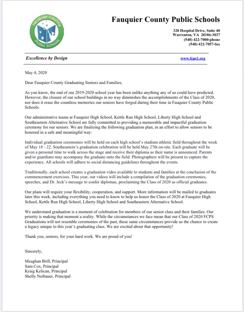 Liberty High School (@lhseaglesva) on Twitter photo We are excited to announce graduation plans for the Class of 2020! There has never been a graduation like this one in the history of <a href="/LHSEAGLESVA/">Liberty High School</a> ! This class has been one of a kind and now they will have a never before seen graduation! Letβs go <a href="/Classof2020Sca/">Senior SCA</a> ! Watch your mail! We are excited to announce graduation plans for the Class of 2020! There has never been a graduation like this one in the history of <a href="/LHSEAGLESVA/">Liberty High School</a> ! This class has been one of a kind and now they will have a never before seen graduation! Letβs go <a href="/Classof2020Sca/">Senior SCA</a> ! Watch your mail!