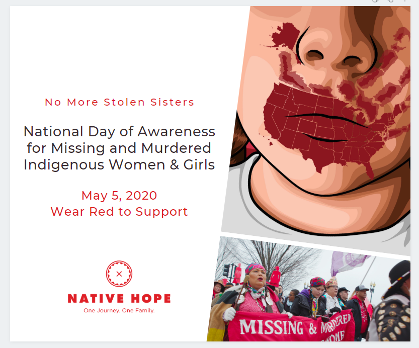 ProjNativeHope's tweet photo. #MMIW #NativeHope #WearRedtoSupport https://t.co/pv2mOYjume