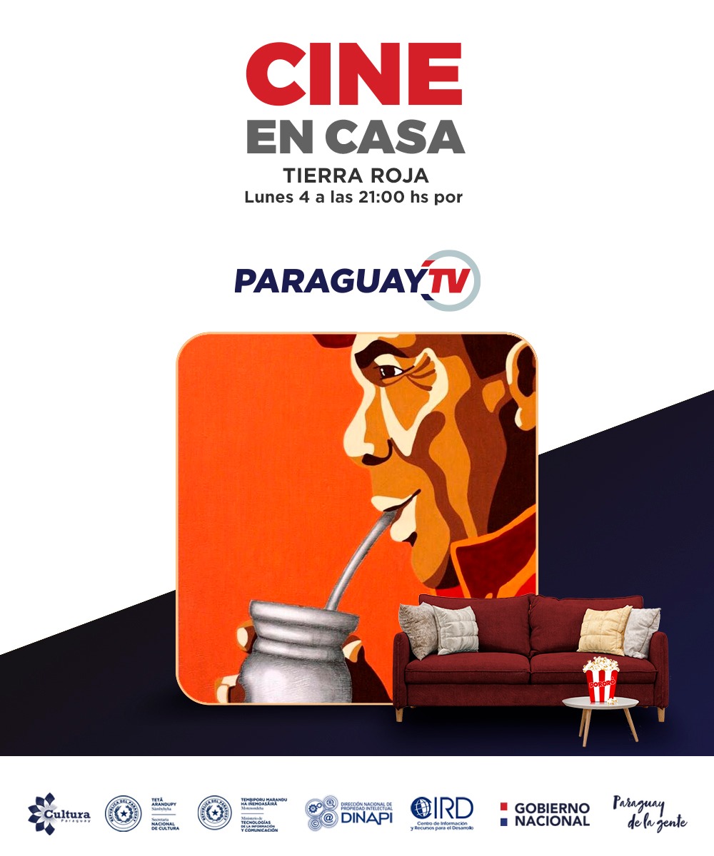 Miticpy's tweet photo. Festival #CineEnCasa hoy desde las 21:00 hs., te traemos "Tierra Roja"
Lo mejor del cine nacional 🇵🇾 llega a todos los hogares gracias a la colaboración de @cultura_py y @dinapipy con el apoyo del #Miticpy a través de @ParaguayTVHD y @CIRDCapacita https://t.co/spTnh6Rztn