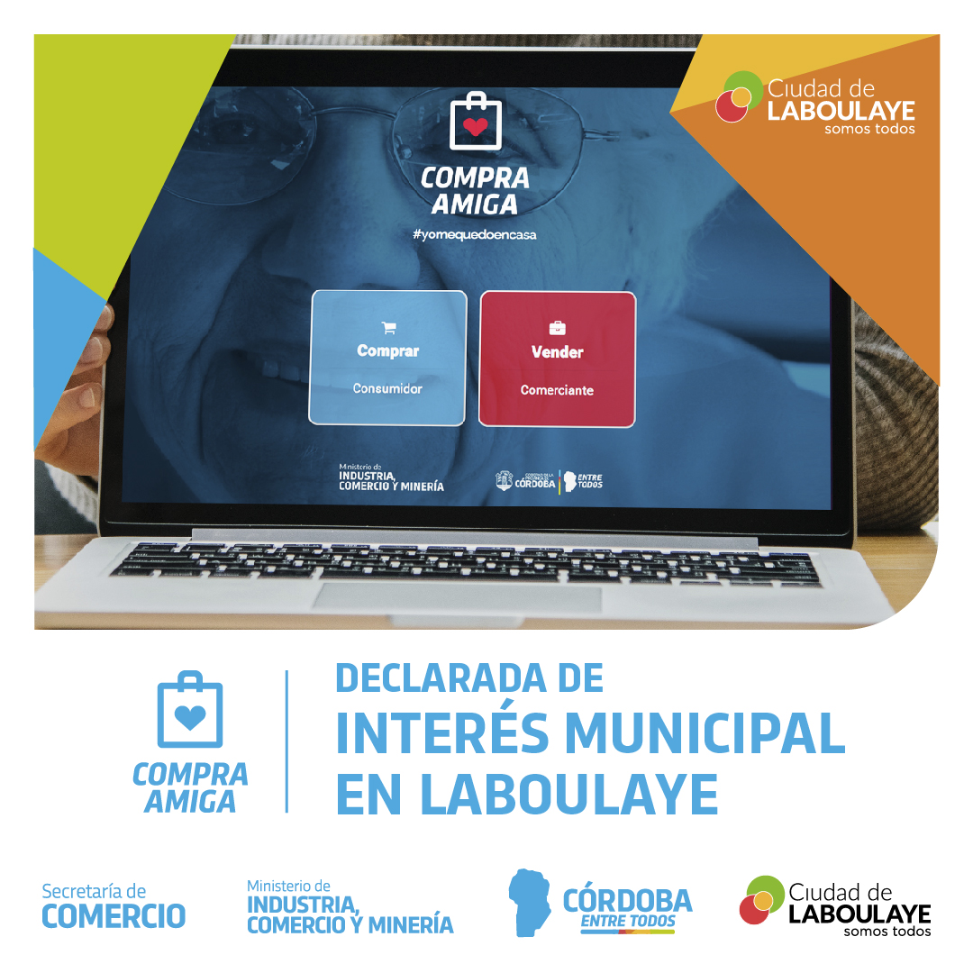 MinCoopCba's tweet photo. El Honorable Concejo Deliberante de #Laboulaye declaró a la Plataforma #CompraAmiga de interés municipal, por ser un eslabón esencial para garantizar el desarrollo del "circuito de comercio bajo parámetros de seguridad, dentro del contexto de pandemia".
➡️ https://t.co/TolH6kYJQH https://t.co/pbVCgKLCze