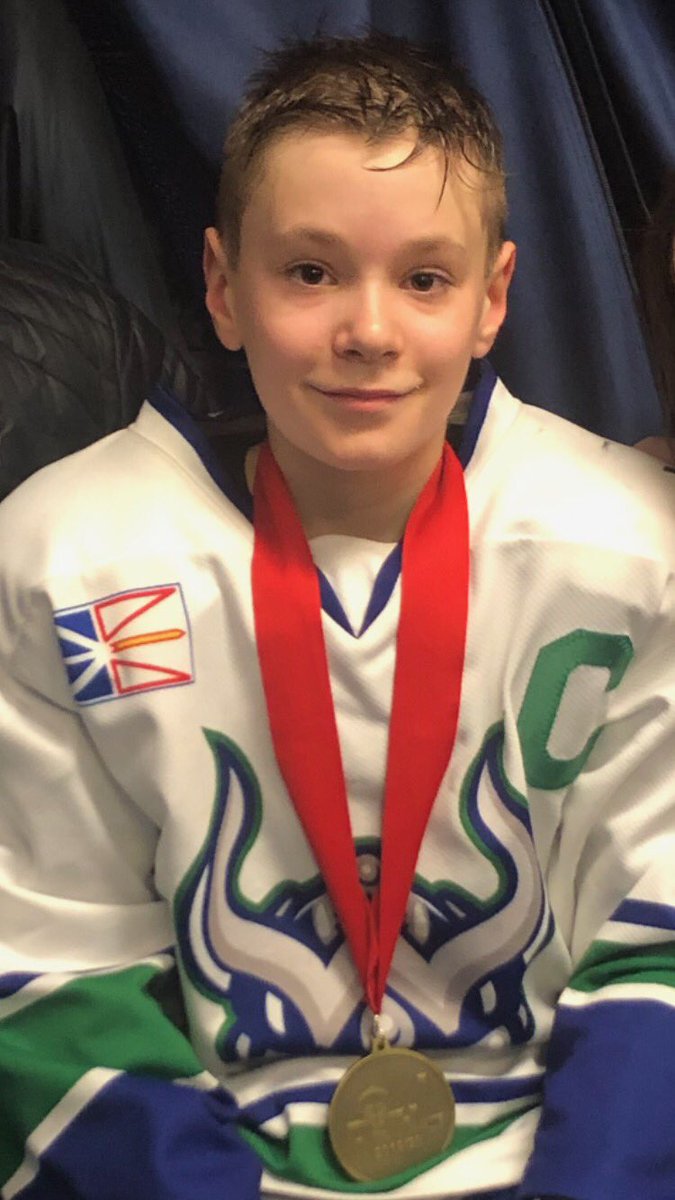 atom_2019's tweet photo. And... the Award goes to:
Most Dedicated : Captain Ethan Jones. Most Sportsmanlike - Net Ninja Austin Way. Most Improved - Speed Demon Jake Wood. CONGRATS BOYS. Awesome year ! 🏆🏆🏆🏒🥅@PmhaWarriors @DJHLnews @HkyNL  #stayingsafetogether https://t.co/I9hA7DUxwz