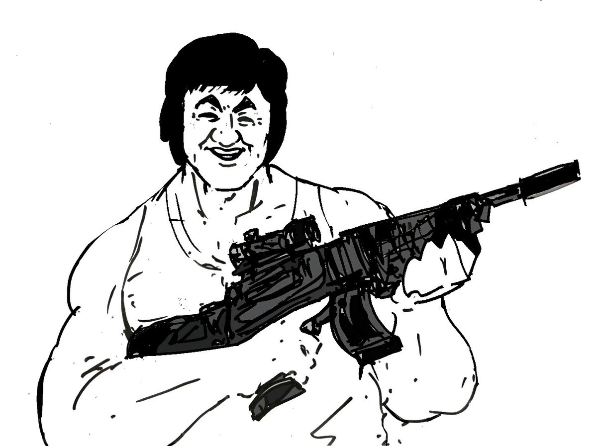 私も銃を描くことはたまにある 薬莢の飛び方とかマズルフラッシュの向きとか持ち方 メマサヤカのイラスト