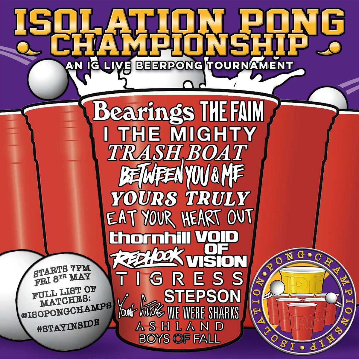weareredhook's tweet photo. Stepping into the ring for the official #isopongchamps 2020 streaming live from 7pm this Friday. Float like a butterbeer, sting like a VB 🤜🤛 https://t.co/QuunB59Erx